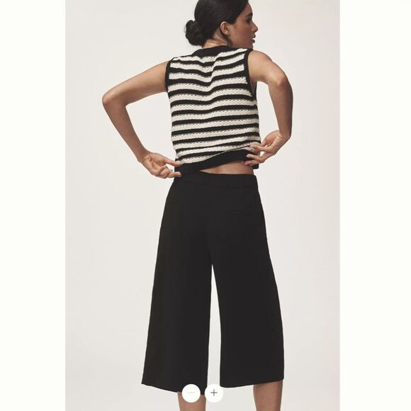 Anthropologie Maeve Pleated Culotte Trousers - Picture 4 of 4